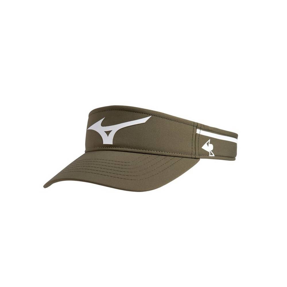 Mens Mizuno April Ross Visor Olive/White Philippines (RAVSIM975)